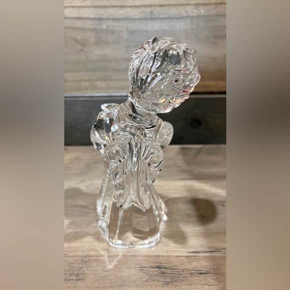 Mikasa Crystal Angel Candle Holder Christmas 5”Germany- 2 Available EUC! - Picture 3 of 9